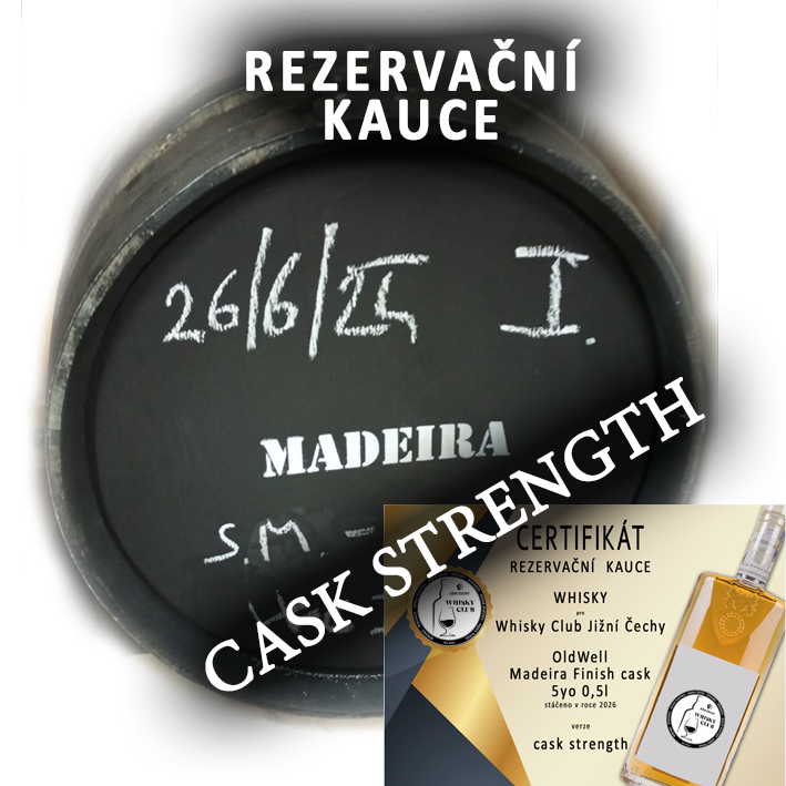 Madeira Finish cask CS 5yo 0,5l OldWell whisky (Cask Strength)