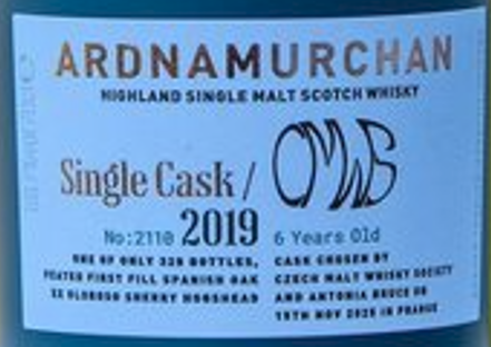 Ardnamurchan 6y SingleCask 2019 58.7% 0.7l, CMWS