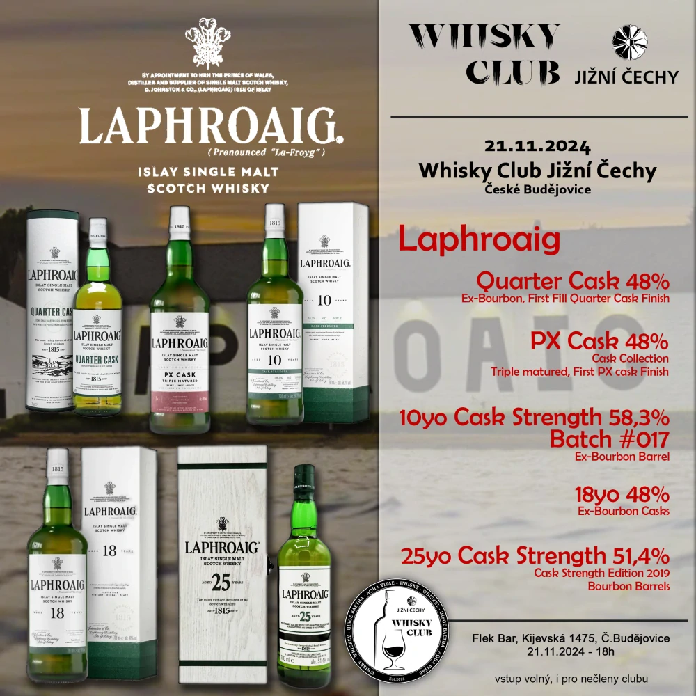 21.11.2024 - Laphroaig - chuť Islay, vášeň pro rašelinu