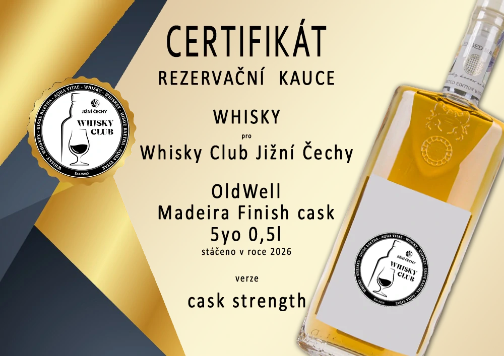 Madeira Finish cask CS 5yo 0,5l OldWell whisky (Cask Strength)