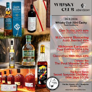 26.09.2024 - Whisky z našich zásob a sbírek